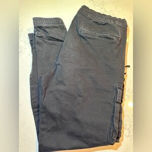 Hollister Men's Black Cargo Jogger Pants